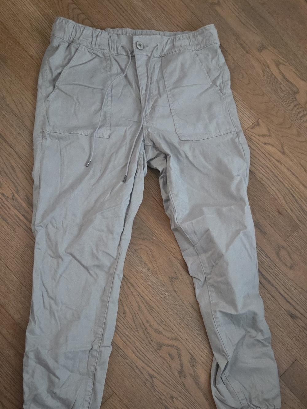 American Eagle Outfitters Men's Cargo Jogger Pants - Light Gray